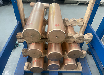 Hinged pin shaft -- copper-tin alloy unpolished
